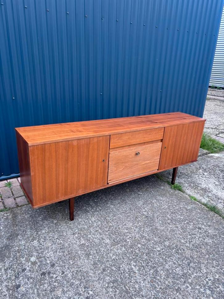 Vintage dressoir lowboard kast tvmeubel, Huis en Inrichting, Kasten | Dressoirs, Gebruikt, 25 tot 50 cm, Ophalen