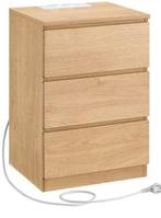 Vasagle nachtkast met stekkerdoos ingebouwd nieuw!, Ophalen of Verzenden, Nieuw, Hout, Minder dan 55 cm