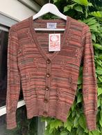 Old stock 70s fijn gebreid gemêleerd vestje, maat S, Overige kleuren, Clico, Ophalen of Verzenden, Zo goed als nieuw