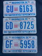 Kentekenplaat Washington DC USA Nummerbord Nummerplaat Licen, Verzamelen, Ophalen of Verzenden