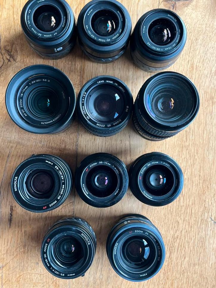 Minolta lenzen, Audio, Tv en Foto, Fotografie | Lenzen en Objectieven, Gebruikt, Ophalen of Verzenden