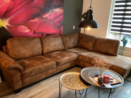 Hoekbank Sanders - MOET SNEL WEG, Huis en Inrichting, Banken | Complete zithoeken, Zo goed als nieuw, Stof, Ophalen