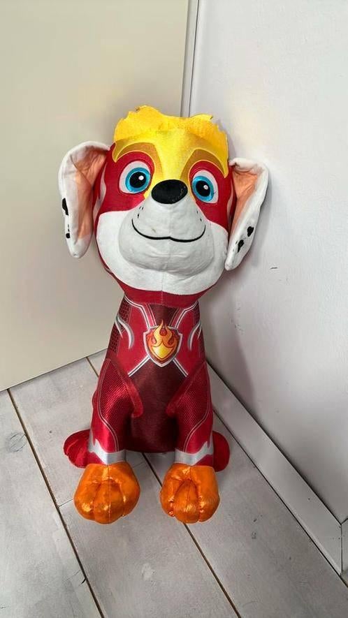 Paw Patrol Marshall knuffel, groot!, Ophalen of Verzenden, Zo goed als nieuw, Hond