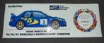 Subaru Impreza WRC 1997 sticker, Verzenden, Zo goed als nieuw, Auto's