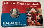 60 Jaar Dagobert Duck Geluksdubbeltje, Verzenden, 10 cent, Setje