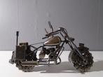 scrap metal politie motor 29x16cm, Antiek en Kunst, Ophalen of Verzenden