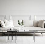 Rowico Home Skye ovale houten salontafel zwart, Huis en Inrichting, Tafels | Salontafels, 100 tot 150 cm, Zo goed als nieuw, Minder dan 50 cm