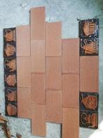 2,2 m2 terra cotta wandtegels relief + 80 decors (0,5m2), Huis en Inrichting, Woonaccessoires | Overige, Ophalen, Nieuw