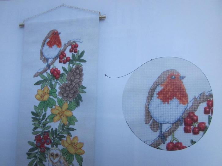 Borduur telpatroon WILDLIFE WINTER schellekoord, Hobby en Vrije tijd, Borduren en Borduurmachines, Nieuw, Patroon, Handborduren