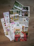 8 x Borduurpatronen  Poes en Bloemen Merklap tuin nr 002, Verzenden, Nieuw, Handborduren, Patroon