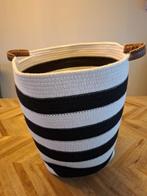 mand zwart room wit, Huis en Inrichting, Woonaccessoires | Schalen en Manden, Overige materialen, Mand, Rond, Ophalen of Verzenden