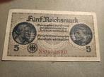 Vijf reichsmark 1940-1945 Duitsland, Ophalen of Verzenden, Duitsland