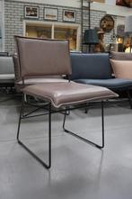 6 x luxe eetkamerstoel Norman Jess Design metaal leer Luxor, Vijf, Zes of meer stoelen, Metaal, Zo goed als nieuw, Ophalen