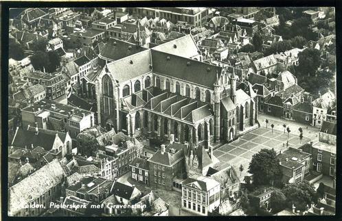 Pieterskerk te Leiden - nr. Leiden7, Verzamelen, Ansichtkaarten | Nederland, Gelopen, Zuid-Holland, 1940 tot 1960, Verzenden