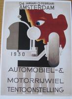 poster van de automobiel tentoonstelling in Amsterdam 1930, Verzamelen, Ansichtkaarten | Themakaarten, Overige thema's, Ongelopen