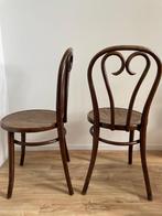 Twee Thonet eetkamer stoelen (opknappers), Huis en Inrichting, Ophalen, Gebruikt, Twee, Bruin