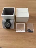 Michael Kors horloge MK3221 zwart, Overige merken, Staal, Ophalen of Verzenden, Leer