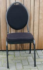 stapelstoelen, Huis en Inrichting, Stoelen, Ophalen, Gebruikt, Zwart, Metaal