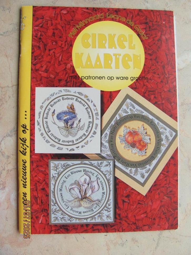 NIEUWSTAAT boek CIRKELKAARTEN kaart maken Minnaard de Graaf, Boeken, Hobby en Vrije tijd, Nieuw, Scrapbooking en Knutselen, Ophalen of Verzenden