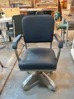 Vintage bureaustoel, Huis en Inrichting, Ophalen, Blauw, Bureaustoel