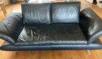 Koinor Modern zwart leer 21/2  zits 2 meter en 2 zits 1.80, Huis en Inrichting, Ophalen, Gebruikt, 150 tot 200 cm, Rechte bank