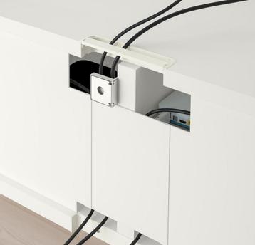 Tv meubel zwevend (Ikea Besta met deuren en handgrepen) - afbeelding 3