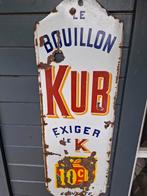 Oud emaille bord van Kub Bouillon, Verzamelen, Merken en Reclamevoorwerpen, Ophalen of Verzenden, Gebruikt, Reclamebord