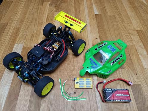 LRP Shark S18 Buggy Truggy Factory Team 1:18 Brushless, Hobby en Vrije tijd, Modelbouw | Radiografisch | Auto's, Gebruikt, Auto offroad