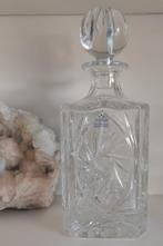 Handgesneden Boheemse Pinwheel Kristallen Karaf Irena, Antiek en Kunst, Antiek | Glas en Kristal, Ophalen of Verzenden