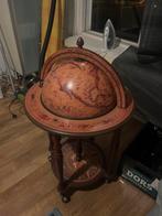Antiek wereldbol tafeltje, Ophalen, Gebruikt, Rond, Minder dan 50 cm