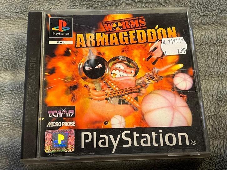 Playstation Worms Armageddon, Spelcomputers en Games, Games | Sony PlayStation 1, Gebruikt, 3 spelers of meer, Vanaf 3 jaar, Ophalen of Verzenden