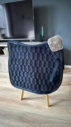 [tk] Eskadron suede dekje met steentjes donkerblauw, Ophalen of Verzenden, Zo goed als nieuw, Dekje