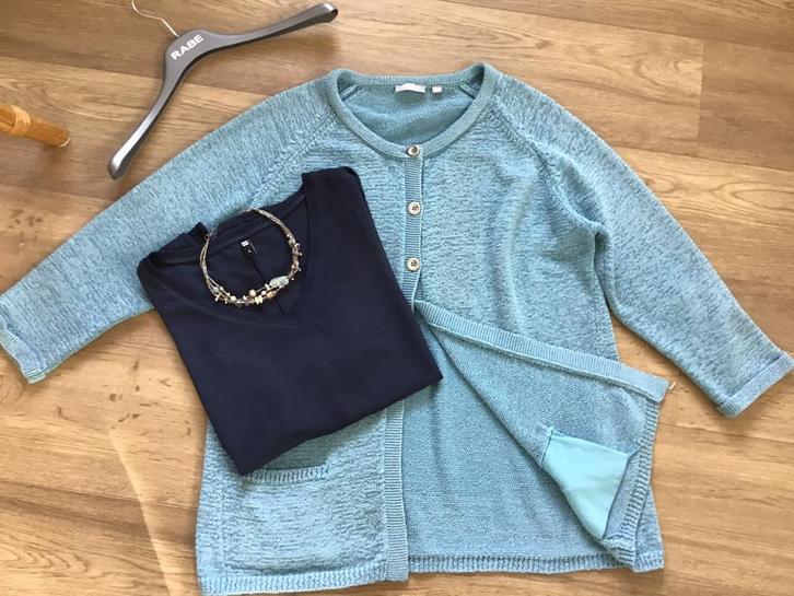 RABE!Lúxe Vest 44/46&HEMA!Lúxe BlauweTop&Uniek Ketting Sámen, Kleding | Dames, Dames-kledingpakketten, Zo goed als nieuw, Ophalen of Verzenden