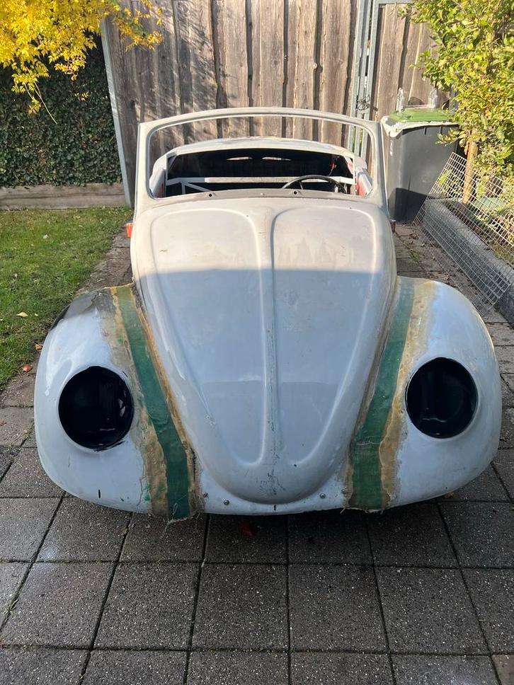 Brede Spatborden met flip front Kever - Custom Look!, Auto-onderdelen, Carrosserie en Plaatwerk, Spatbord, Volkswagen, Voor, Gebruikt