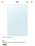 Pax spiegeldeuren zgan, Ophalen, Zo goed als nieuw, Minder dan 25 cm, 200 cm of meer