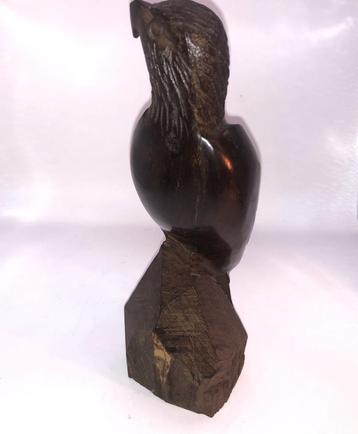 Houten adelaar – handgesneden decoratief beeld beschikbaar voor biedingen