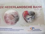 3 zwaar verzilverde €5 munten "Het Nederlandsche Bank vijfje, Postzegels en Munten, Munten | Nederland, Ophalen, Koningin Beatrix