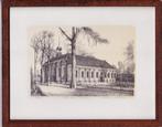 HOOGEVEEN,- Herv. Kerk. Ets van Warner Hemstede. 13/200, Antiek en Kunst, Kunst | Schilderijen | Klassiek, Ophalen of Verzenden