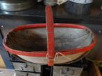 Engelse basket Franse plukmanden plukbakken manden bakken, Antiek en Kunst, Curiosa en Brocante, Ophalen