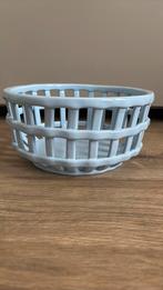 Fruitschaal schaal HEMA blauw, Huis en Inrichting, Woonaccessoires | Schalen en Manden, Ophalen, Rond, Porselein of Keramiek