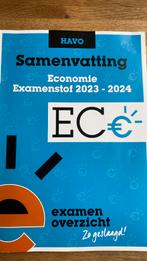 Examenbundel / Samenvatting Havo Economie 2023-2024, Ophalen of Verzenden, Zo goed als nieuw, HAVO, Economie