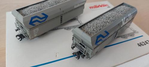 Twee delige Märklin NS fad kalksteenwagenset artnr 46242 ovp, Hobby en Vrije tijd, Modeltreinen | H0, Zo goed als nieuw, Wagon