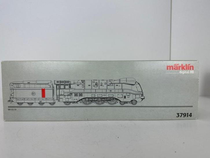Marklin 37914 - Stoomlocomotief met tender - BR 03.10 (USA), Hobby en Vrije tijd, Modeltreinen | H0, Gebruikt, Locomotief, Wisselstroom