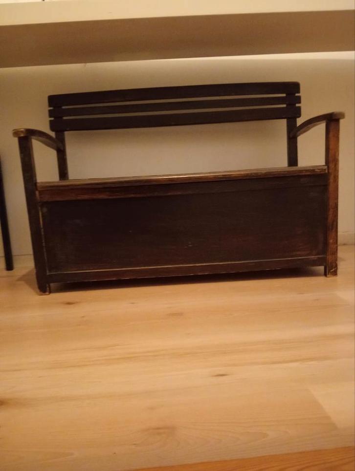 Houten Klepbankje Peuter + Duplo, Antiek en Kunst, Antiek | Meubels | Stoelen en Banken, Ophalen