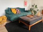 Modern dark green sofa (bed) donkergroene (slaap) bank, Huis en Inrichting, Banken | Sofa's en Chaises Longues, Gebruikt, Eenpersoons