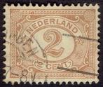 Nederland 1899, Cijfers, type Vürtheim 2 cent, plaatfout., Verzenden, T/m 1940, Gestempeld