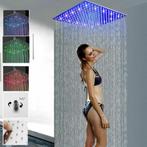 Chroom Led Regendouchekop 40x 40 met kogelkopaansluiting1/2″, Ophalen of Verzenden, Nieuw, Met bad