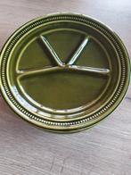 6 x groene fondue borden/ fondueborden jaren 70, Huis en Inrichting, Keuken | Servies, Ophalen of Verzenden, Zo goed als nieuw