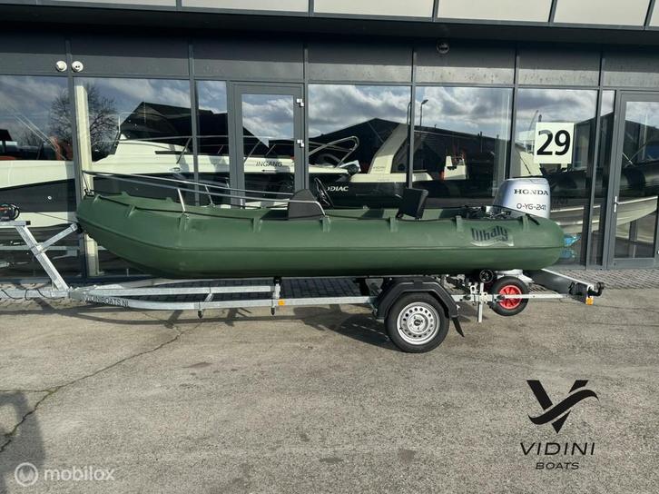 Whaly 435 met Honda 30pk zeer compleet en dealer onderhouden, Watersport en Boten, Vis- en Consoleboten, Gebruikt, 30 tot 50 pk