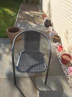 Tuinstoelen zwart, Ophalen, Zo goed als nieuw, Aluminium